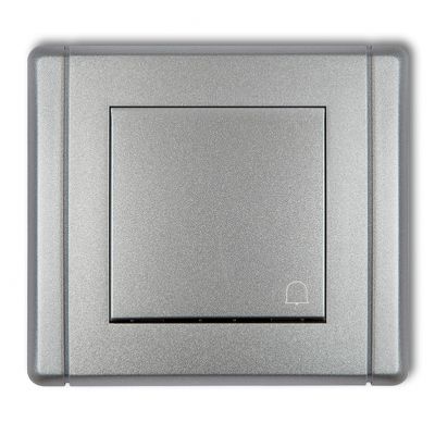 KARLIK FLEXI Przycisk zwierny /dzwonek/ srebrny metalik 7FWP-4 (7FWP-4)