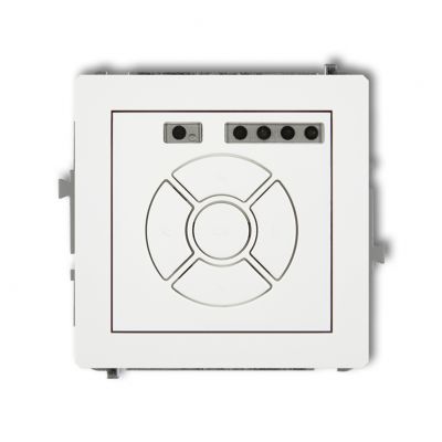 KARLIK DECO Elektroniczny sterownik rolety (przycisk centralny/dodatkowy) biały mat 25DSR-6 (25DSR-6)