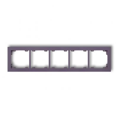 KARLIK DECO Ramka pięciokrotna z tworzywa DECO Pastel Matt wrzosowa 50DR-5 (50DR-5)