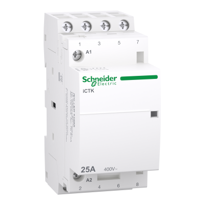 Stycznik modułowy Acti9 iCTK50-25-40-230 25A 4Z 50Hz 220/240 V AC bez możliwości rozbudowy o styki A9C40425 SCHNEIDER (A9C40425)
