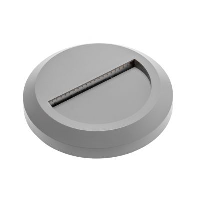 OPRAWA SCHODOWA LED SILVER OD, 2W, 100LM, AC220-240V, 50/60HZ, KĄT ŚWIECENIA 120*, IP65, OKRĄGŁY, CI (LD-OSSLOD2W-80)