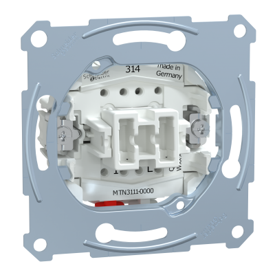 Merten mechanizm łącznika pojedynczego zacisk bezśrubowy 250VAC 10A MTN3111-0000 SCHNEIDER (MTN3111-0000)
