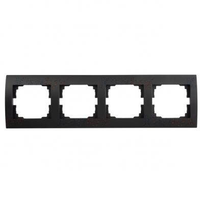 LOGI Ramka poczwórna pozioma 021490042 czarny mat 33577 KANLUX (33577)
