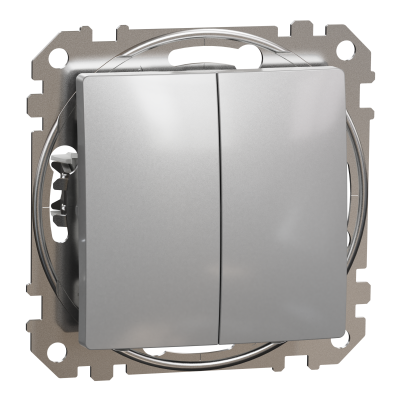 Sedna Design & Elements Łącznik podwójny schodowy srebrne aluminium SDD113108 SCHNEIDER (SDD113108)
