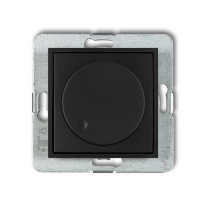 KARLIK MINI Elektroniczny regulator oświetlenia przycisk-obrót do lamp LED czarny mat 12MRO-2 (12MRO-2)