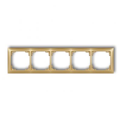 KARLIK DECO Ramka pięciokrotna z tworzywa DECO Soft złoty 29DRSO-5 (29DRSO-5)