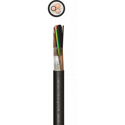 BiTservo UV 3PLUS-2XSLCHK-J 3X35+3G6,0 Bezhalogenowy, giętki kabel przyłączeniowy silników, o podwyższonej obciążalności prądowej, symetryczne, 0,6/1kV, do układania na zewnątrz i w ziemi BITNER (IP2607)