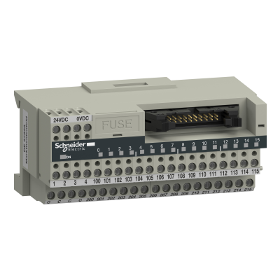 Modicon ABE7 miniaturowa podbaza dyskretne pasywne we/wy 16 wejść/wyjść Led ABE7H16C21 SCHNEIDER (ABE7H16C21)