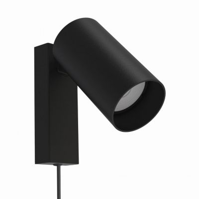 Lampa ścienna kinkiet na kablu czarny do sypialni nad łóżko MONO NOWODVORSKI (7786)