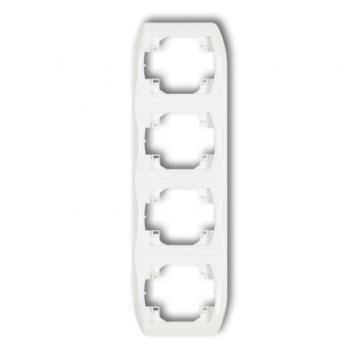 KARLIK TREND Ramka pionowa poczwórna biała RV-4 (RV-4)