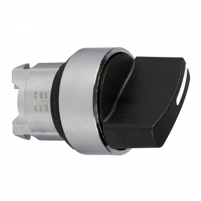 Harmony XB4 Przełącznik 3 położeniowy fi22 czarny stabilny piórko krótkie okrągły metalowy ZB4BD3TQ SCHNEIDER (ZB4BD3TQ)
