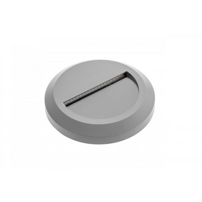 OPRAWA SCHODOWA LED SILVER OD, 2W, 100LM, AC220-240V, 50/60HZ, KĄT ŚWIECENIA 120*, IP65, OKRĄGŁY, CI (LD-OSSLOD2W-80)