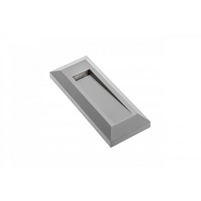 OPRAWA SCHODOWA LED SILVER PB, 1W, 45LM, AC220-240V, 50/60HZ, KĄT ŚWIECENIA 120*, IP65, PROSTOKĄT, C (LD-OSSLPB1W-80)