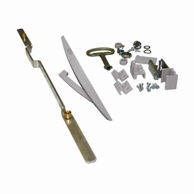 Thalassa Zamek z klamką i cięgnami do PLA o wysokości 1500 mm RAL 7035 NSYVPLA15MG SCHNEIDER (NSYVPLA15MG)