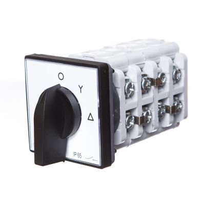Łącznik krzywkowy gwiazda-trójkąt 3P 40A IP65 Łuk 40-22 z płytką 924011 ELEKTROMET (924011)