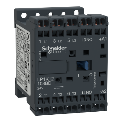 Stycznik mocy TeSys K 12A 3P 1Z cewka 24VDC zaciski sprężynowe LP1K12103BD SCHNEIDER (LP1K12103BD)