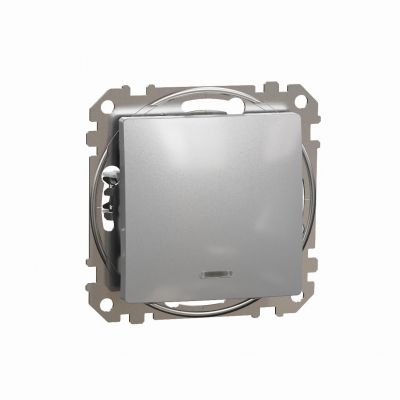Sedna Design & Elements Łącznik krzyżowy z podświetleniem srebrne aluminium SDD113107L SCHNEIDER (SDD113107L)