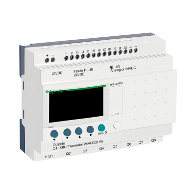Zelio Logic 12 wejść 8 wyjść 24VDC SR2B202BD SCHNEIDER (SR2B202BD)