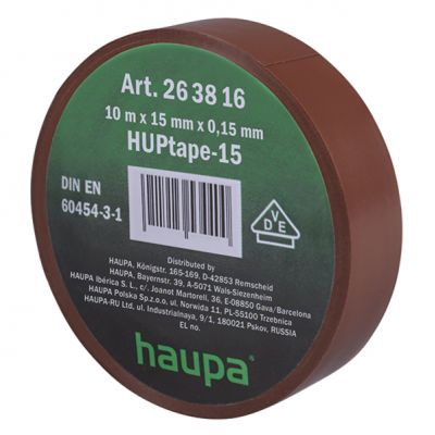 Taśma izolacyjna VDE 19 mm x 25 m brązowa 263918 HAUPA (263918)
