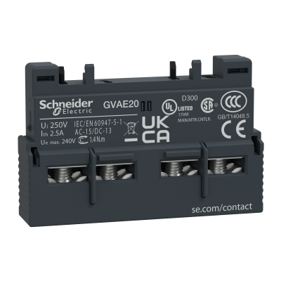 Styk pomocniczy 2Z montaż czołowy GVAE20 SCHNEIDER (GVAE20)