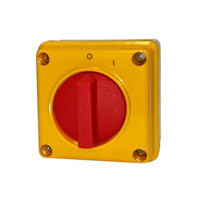 Łącznik krzywkowy 0-1 1P 12A włącz-wyłącz w obudowie na kłódkę IP65 ŁUK E12-53/5 921251 ELEKTROMET (921251)