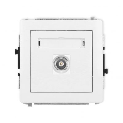 KARLIK DECO Gniazdo pojedyncze BNC biały DGBNC-1 (DGBNC-1)