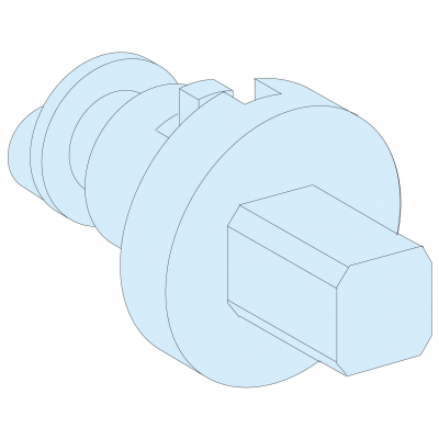 Rozdzielnice PrismaSet wkładka kwadratowa męska IP55 7mm LVS09947 SCHNEIDER (LVS09947)