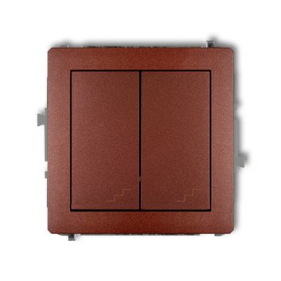 KARLIK DECO Łącznik podwójny schodowy brązowy metalik 9DWP-33 (9DWP-33)