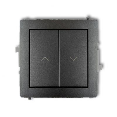 KARLIK DECO Przycisk zwierny żaluzjowy grafitowy 11DWP-8 (11DWP-8)