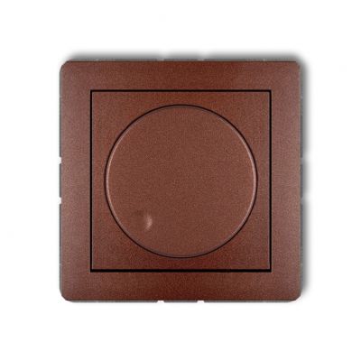 KARLIK DECO Elektroniczny regulator oświetlenia przycisk-obrót do lamp LED brązowy metalik 9DRO-2 (9DRO-2)