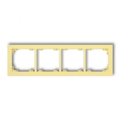 KARLIK DECO Ramka podczwórna z tworzywa DECO Pastel Matt kanarkowa 43DR-4 (43DR-4)