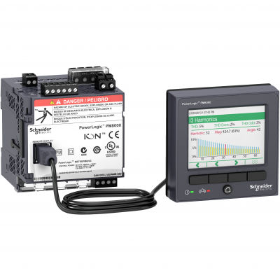 PowerLogic Analizator jakości zasilania PM8000 0,2S Klasa S na DIN+LCD ION METSEPM8244 SCHNEIDER (METSEPM8244)