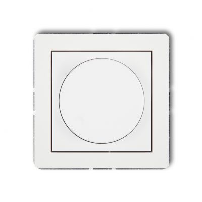 KARLIK DECO Elektroniczny regulator oświetlenia przycisk-obrót biały mat 25DRO-1 (25DRO-1)