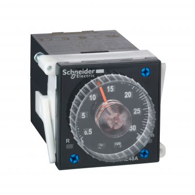Zelio Time Przekaźnik czasowy 24 240V AC zakres 0,02S…300H styk 2OC RE48AML12MW SCHNEIDER (RE48AML12MW)