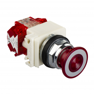 PRZYCISK GRZYB.PODŚ.PUSH PULL 24V CZERW 9001KR9P35RH25 SCHNEIDER (9001KR9P35RH25)