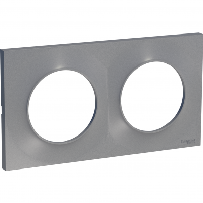 Odace Styl ramka podwóna 2-krotna DIY biały S52P704 SCHNEIDER (S52P704)