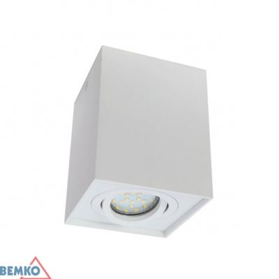 Oprawa nasufitowa punktowa ORTAL regulowana 96x96 GU10 max. 1x50W biała C23-DLO-AS-GU10-150-WH BEMKO BEMKO (C23-DLO-AS-GU10-150-WH)