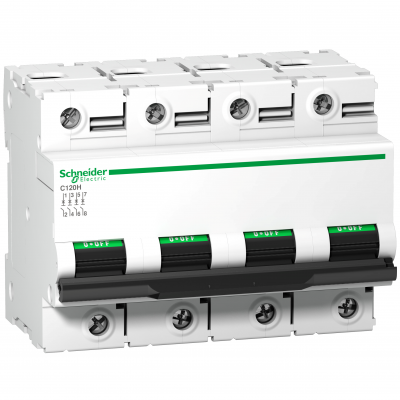 Wyłącznik nadprądowy Acti9 C120H 4P C125A A9N18481 SCHNEIDER (A9N18481)