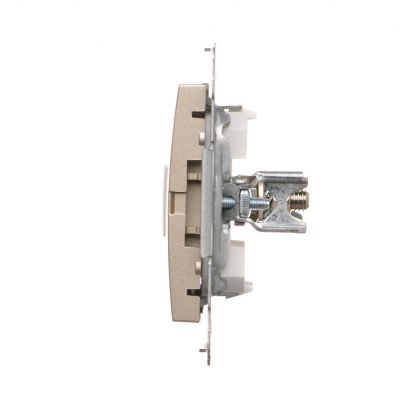 Simon 54 Gniazdo ekwipotencjalne pojedyncze złoty mat DGEK1.01/44 KONTAKT (DGEK1.01/44)