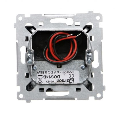 Simon 54 Oprawa oświetleniowa LED 14 V DC 0.56 W białe neutralne 4000 K czarnyy !Wymagany zasilacz 14V DOS14B.01/49 KONTAKT (DOS14B.01/49)