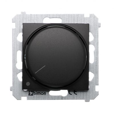 Simon 54 Ściemniacz obrotowy dwubiegunowy do LED ściemnialnych 230V 5-215W czarny *Wymagana instalacja 4-przewodowa DS9L2.01/49 KONTAKT (DS9L2.01/49)
