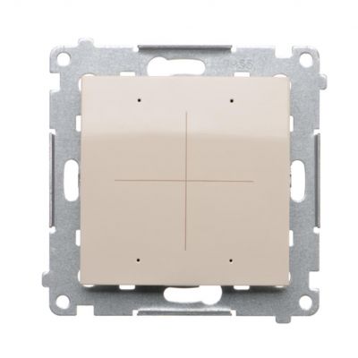 Simon 54 Elektroniczny łącznik/przycisk 4-krotny do sterowania 4 obwodami kremowy DEW4.01/41 KONTAKT (DEW4.01/41)
