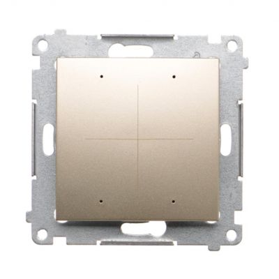 Simon 54 Elektroniczny łącznik/przycisk 4-krotny do sterowania 4 obwodami złoty mat DEW4.01/44 KONTAKT (DEW4.01/44)