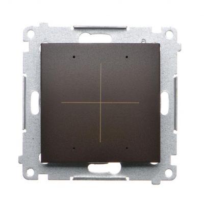 Simon 54 Elektroniczny łącznik/przycisk 4-krotny do sterowania 4 obwodami brąz mat DEW4.01/46 KONTAKT (DEW4.01/46)