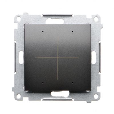 Simon 54 Elektroniczny łącznik/przycisk 4-krotny do sterowania 4 obwodami antracyt DEW4.01/48 KONTAKT (DEW4.01/48)