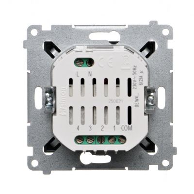 Simon 54 Elektroniczny łącznik/przycisk 4-krotny do sterowania 4 obwodami antracyt DEW4.01/48 KONTAKT (DEW4.01/48)