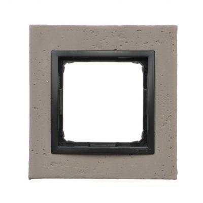 SIMON 54 NATURE WMDZ-0110xS-098 Ramka 1-krotna Nature-Beton, CZARNY CHARAKTER, IP20/IP44. (IP44-nale DRN1/98 KONTAKT (DRN1/98)