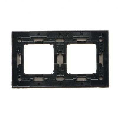 SIMON 54 NATURE WMDZ-0120xS-098 Ramka 2-krotna Nature-Beton, CZARNY CHARAKTER, IP20/IP44. (IP44-nale DRN2/98 KONTAKT (DRN2/98)