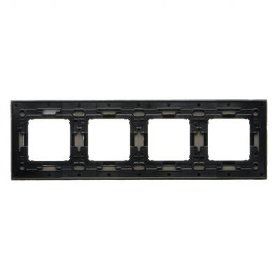 SIMON 54 NATURE WMDZ-0140xS-098 Ramka 4-krotna Nature-Beton, CZARNY CHARAKTER, IP20/IP44. (IP44-nale DRN4/98 KONTAKT (DRN4/98)