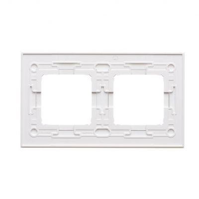 SIMON 54 NATURE WMDZ-0120xS-069 Ramka 2-krotna Nature-Szkło, SREBRNA PERŁA, IP20/IP44. (IP44-należy DRN2/69 KONTAKT (DRN2/69)